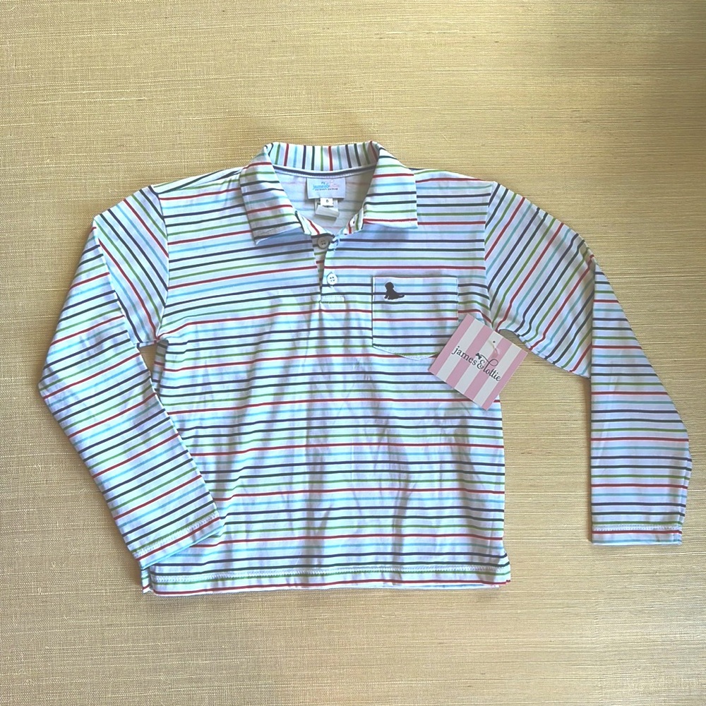 James & Lottie striped polo